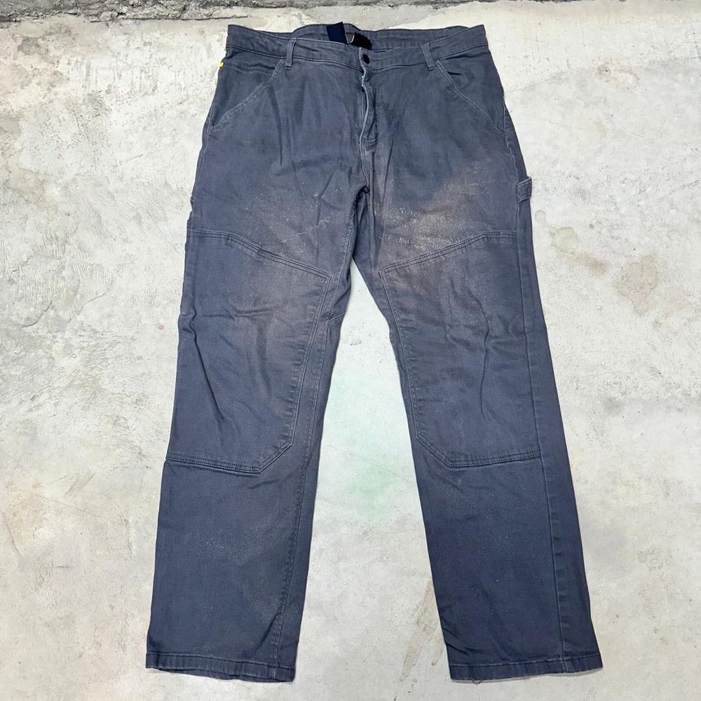 Caterpillar CAT Work Cargo Pants Men 38x32 Gray Cotton Elastane Utility Workwear